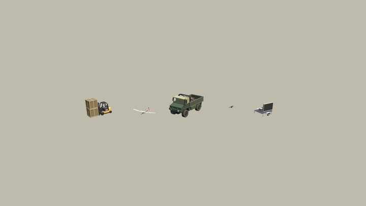 Drafts in color 3D Model