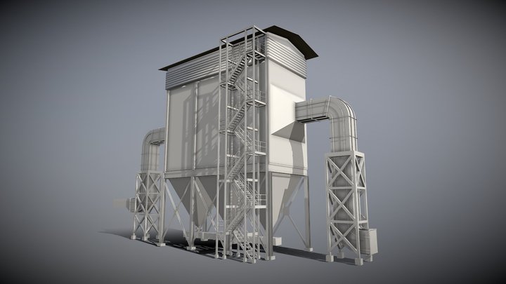 Industrial building 2307 3D Model