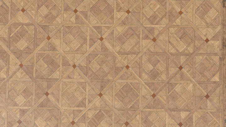 Fancy old tiled floor 3D Model