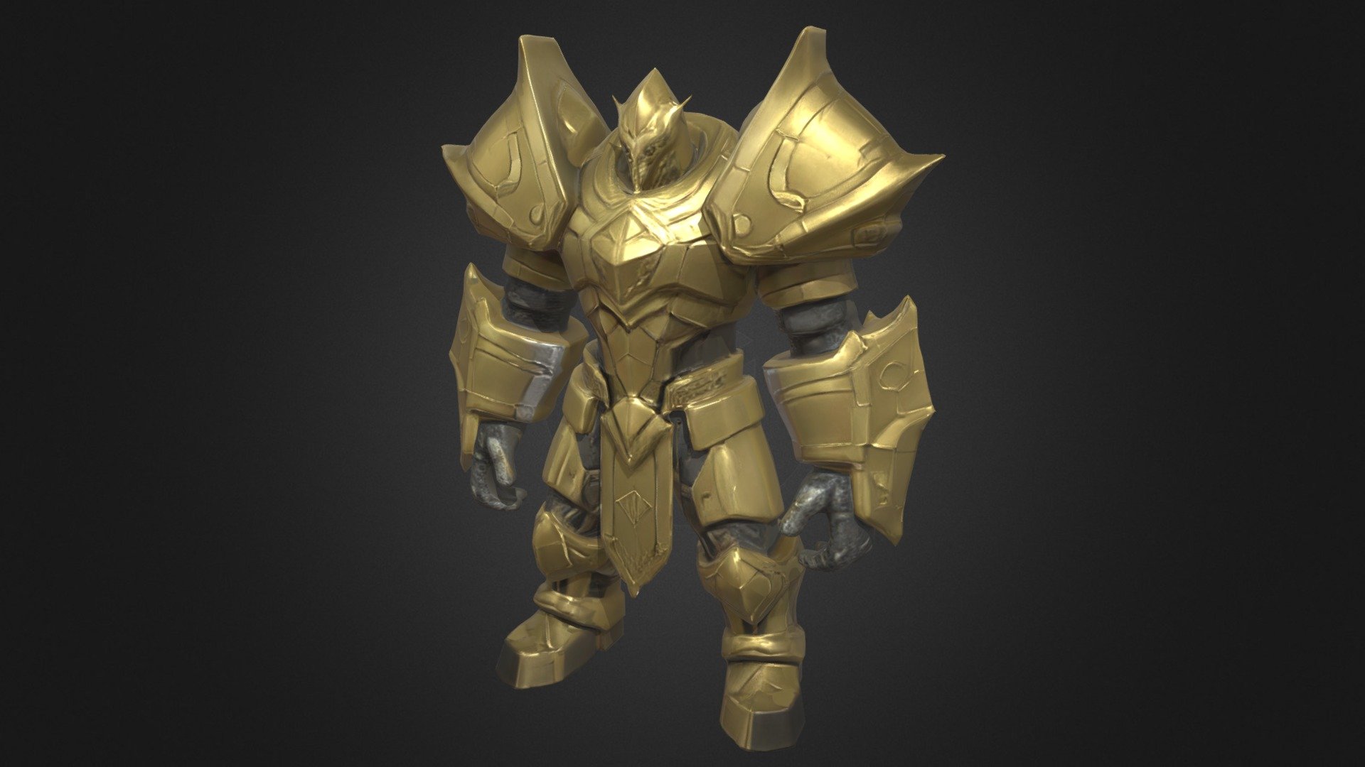 Golden Warrior - 3D model by Gustavo Bigelli (@gubigelli) [310ec33 ...