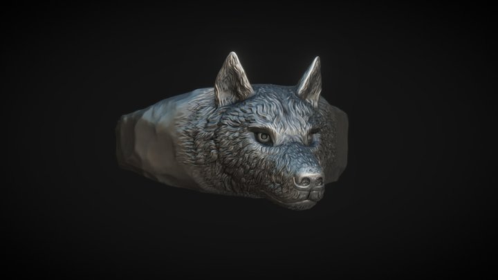 Ring Spirit Of Wolf 3D Model