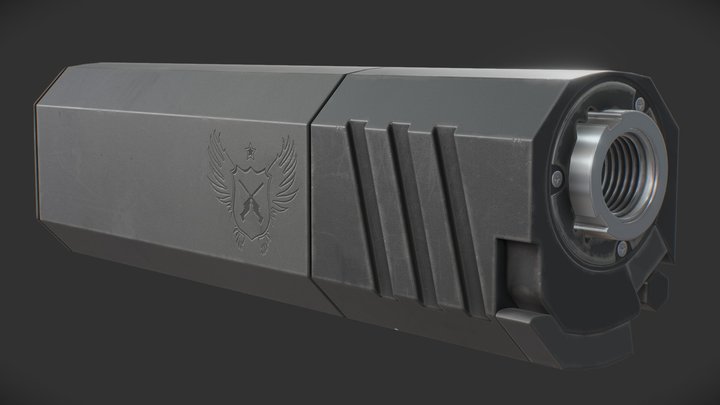 Osprey 45 Silencer 3D Model