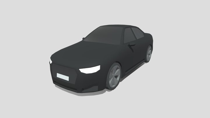 Low Poly Car 3D Model