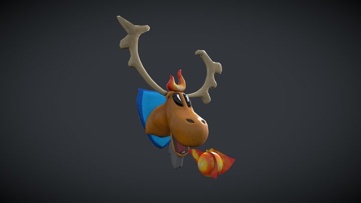 Moose Head 3D Model