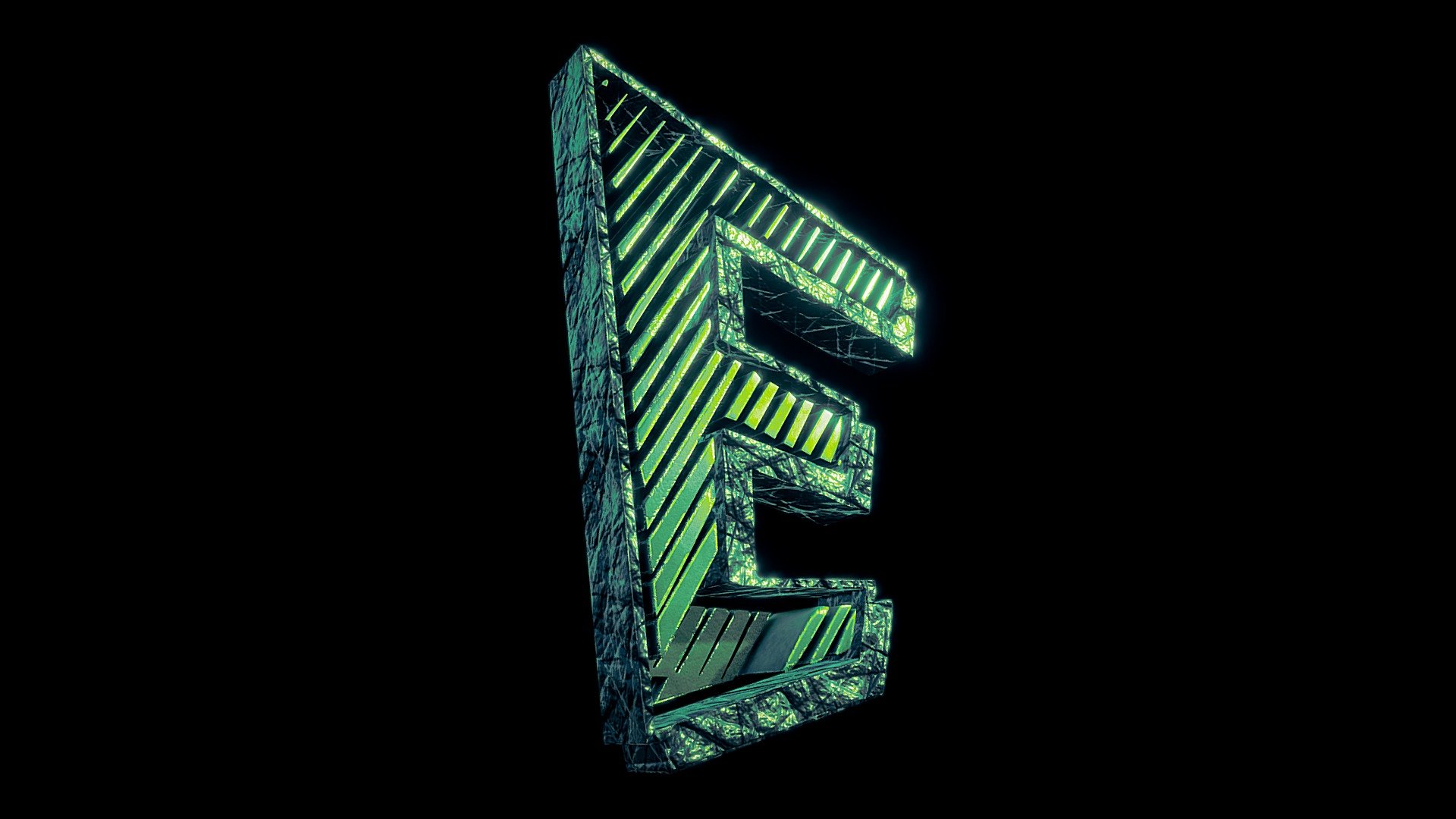 Letter E (High poly) - 3D model by stoutfella [31118bf] - Sketchfab