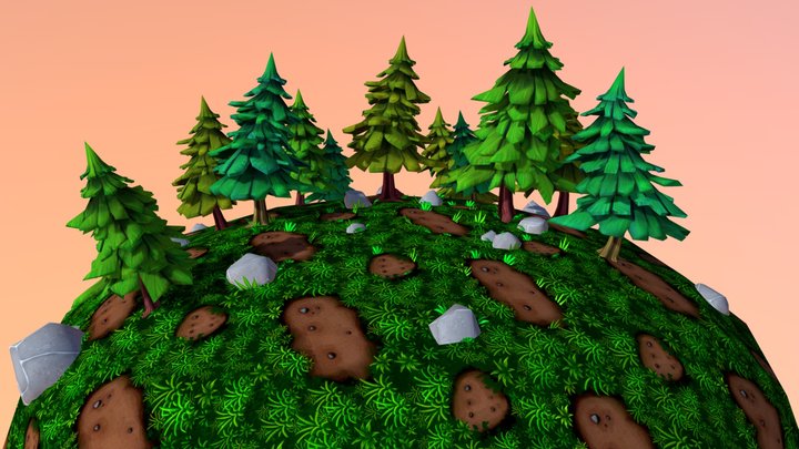 Spring_Environment_Layout 3D Model