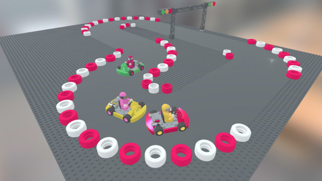Go Kart Racing 3D Model