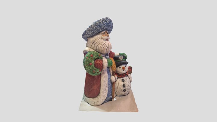 Grandma's Santa 3D Model