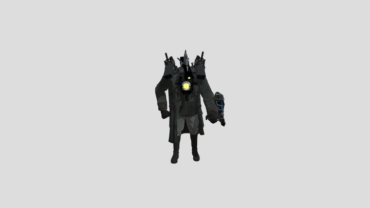 Titan camera man infected 3D Model