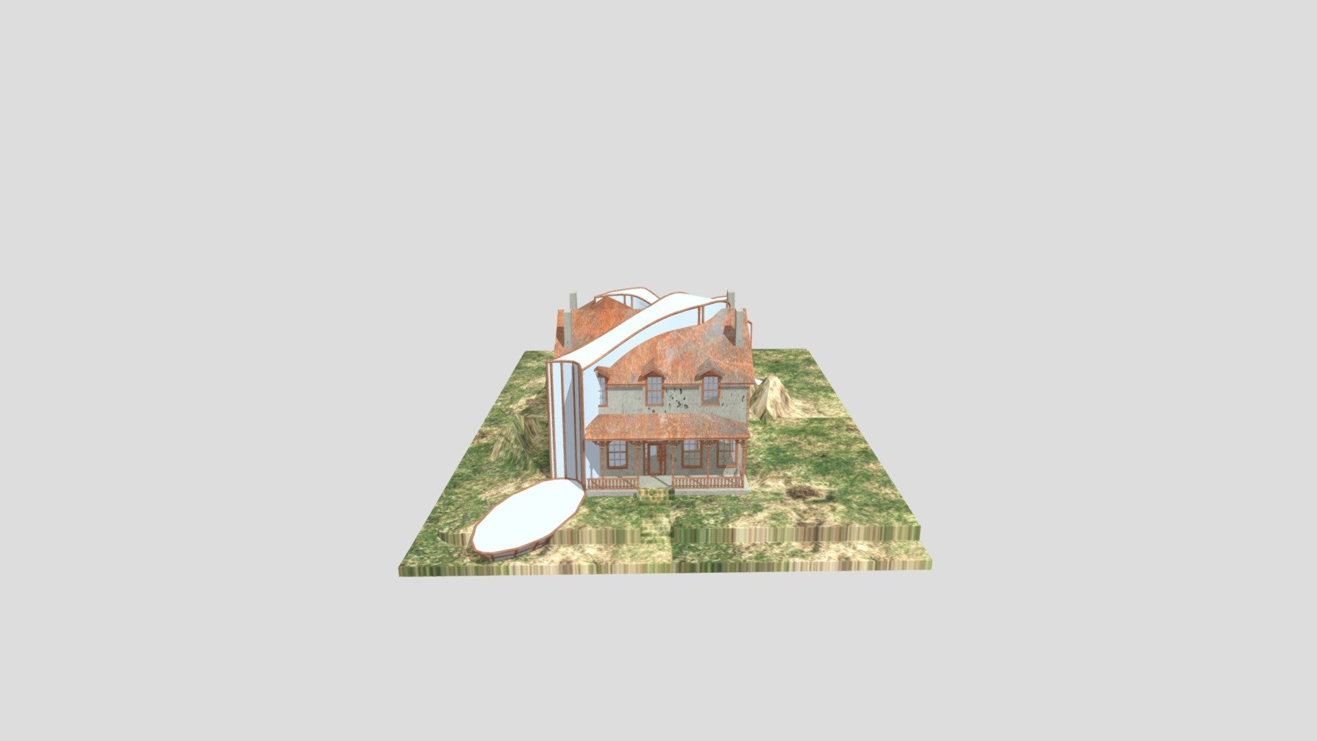 studio house addition 10-26 model