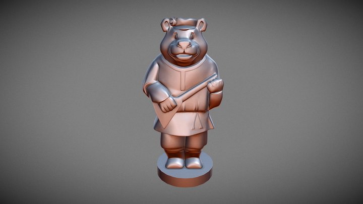 bear and balalaika 3D Model