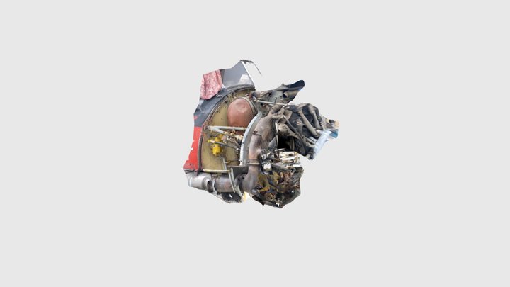 An-2 engine_1 3D Model