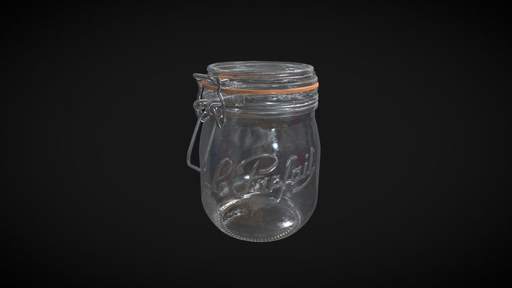 glass jar  3d scan 3D Model