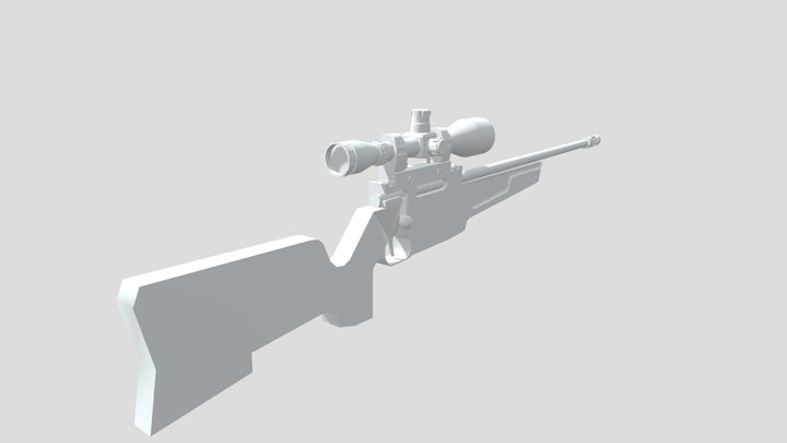 Sniper Rifle (SIG SSG 3000) 3D Model