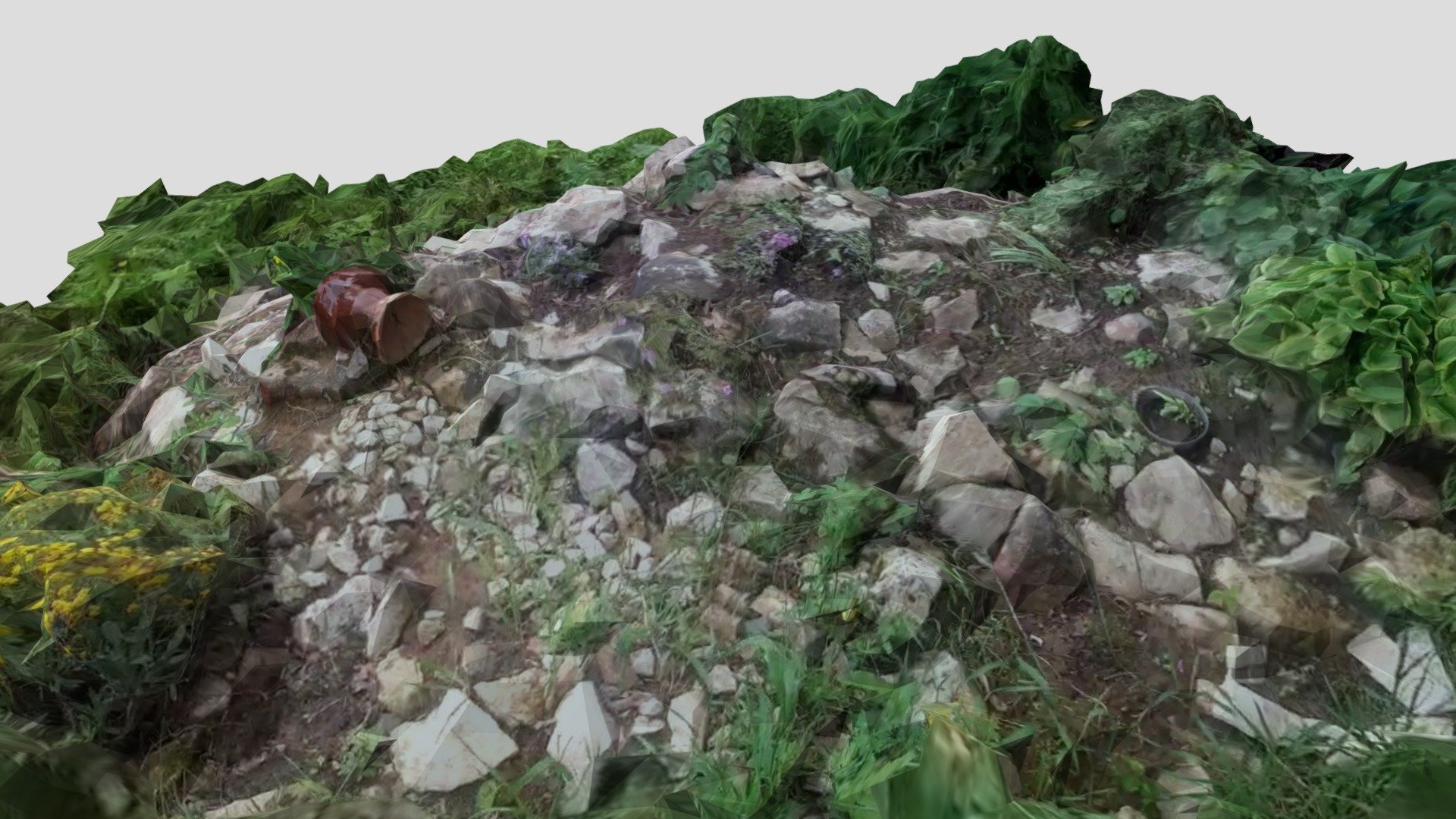 a pile of rocks