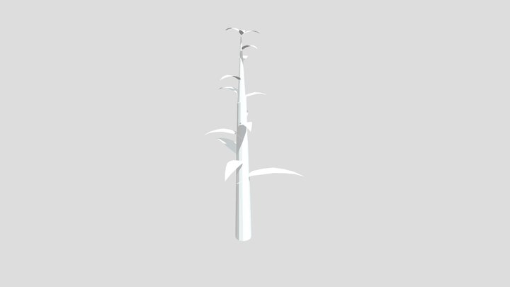 Maya Garlic Stalk 3D Model