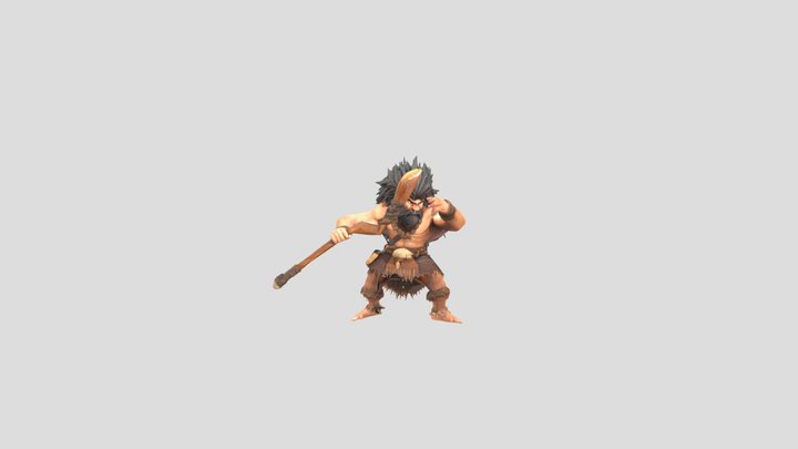 Caveman Carl Stella 3D Model