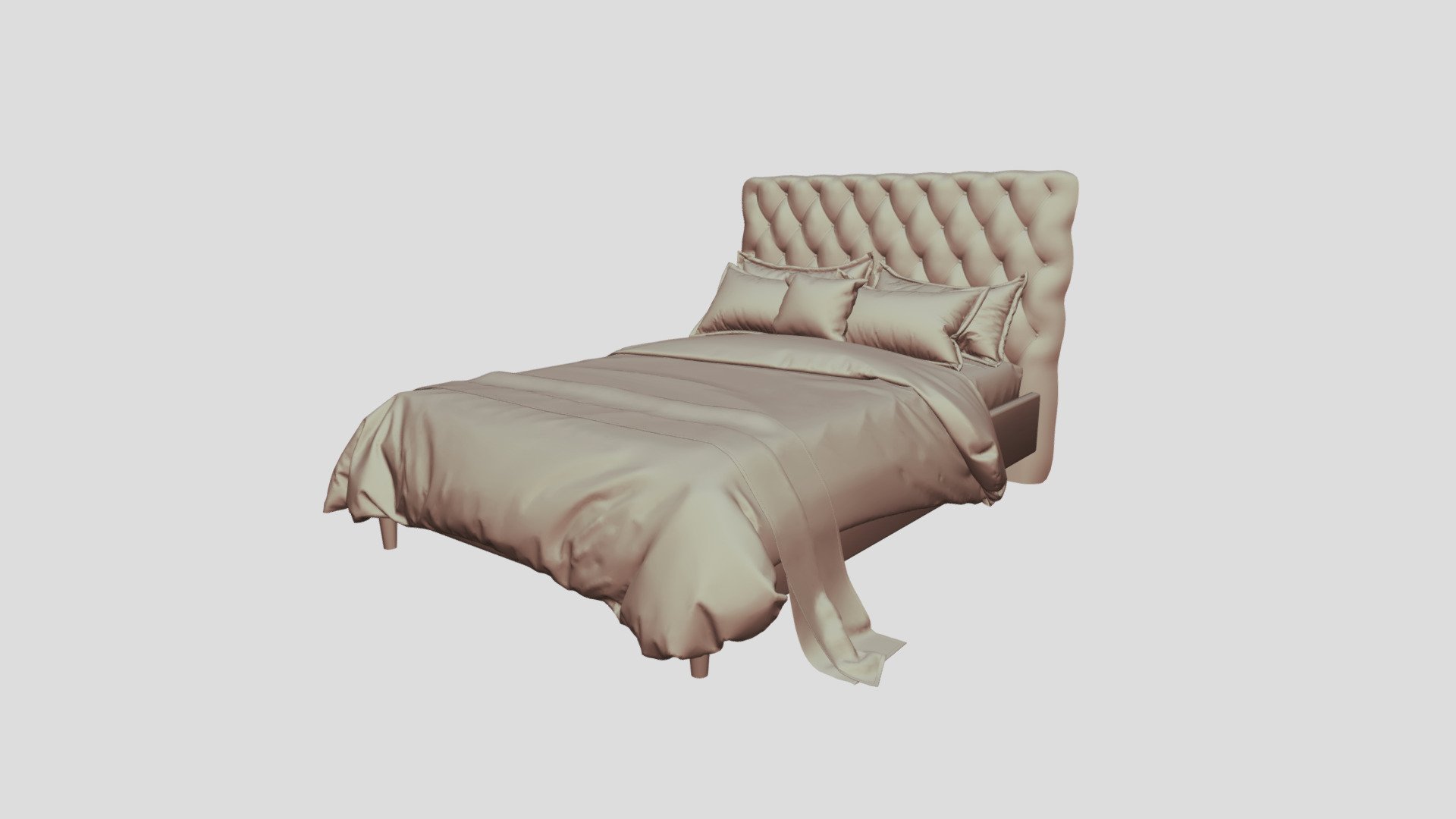 Bed Download Free 3d Model By Close2animation [311cce2] Sketchfab