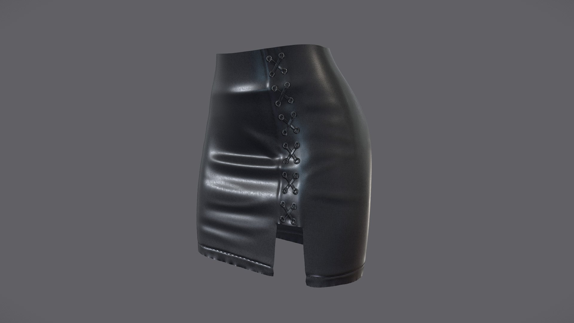 Leather pencil 2025 skirt 3d