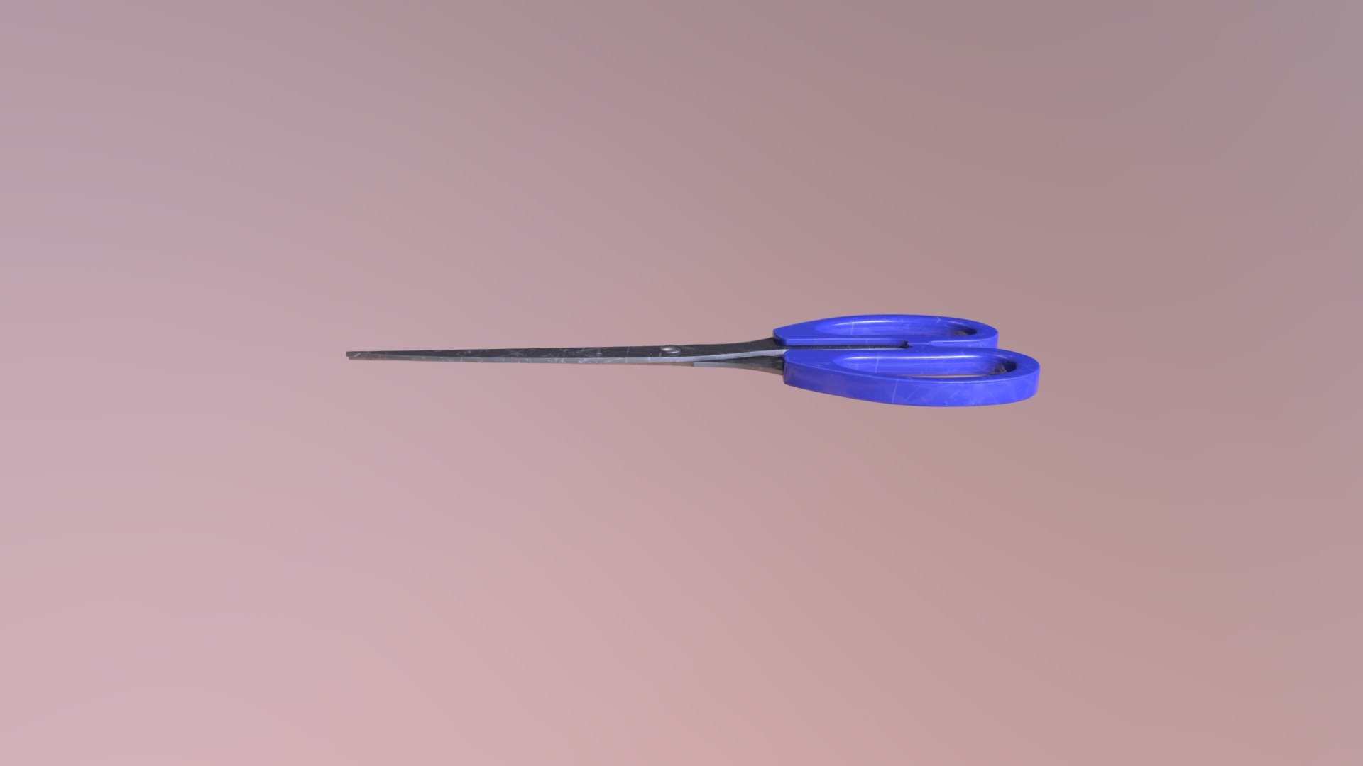Used Blue Scissors