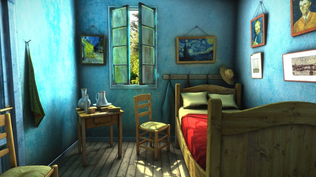 Van Gogh Room Download Free 3d Model By Ruslans3d