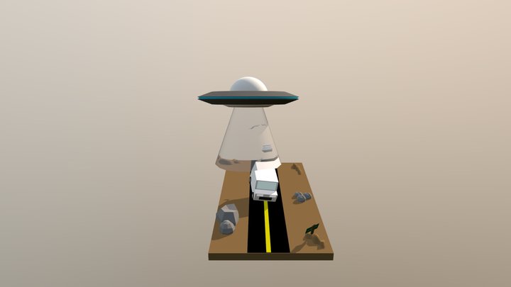 Alien Missabduction 3D Model