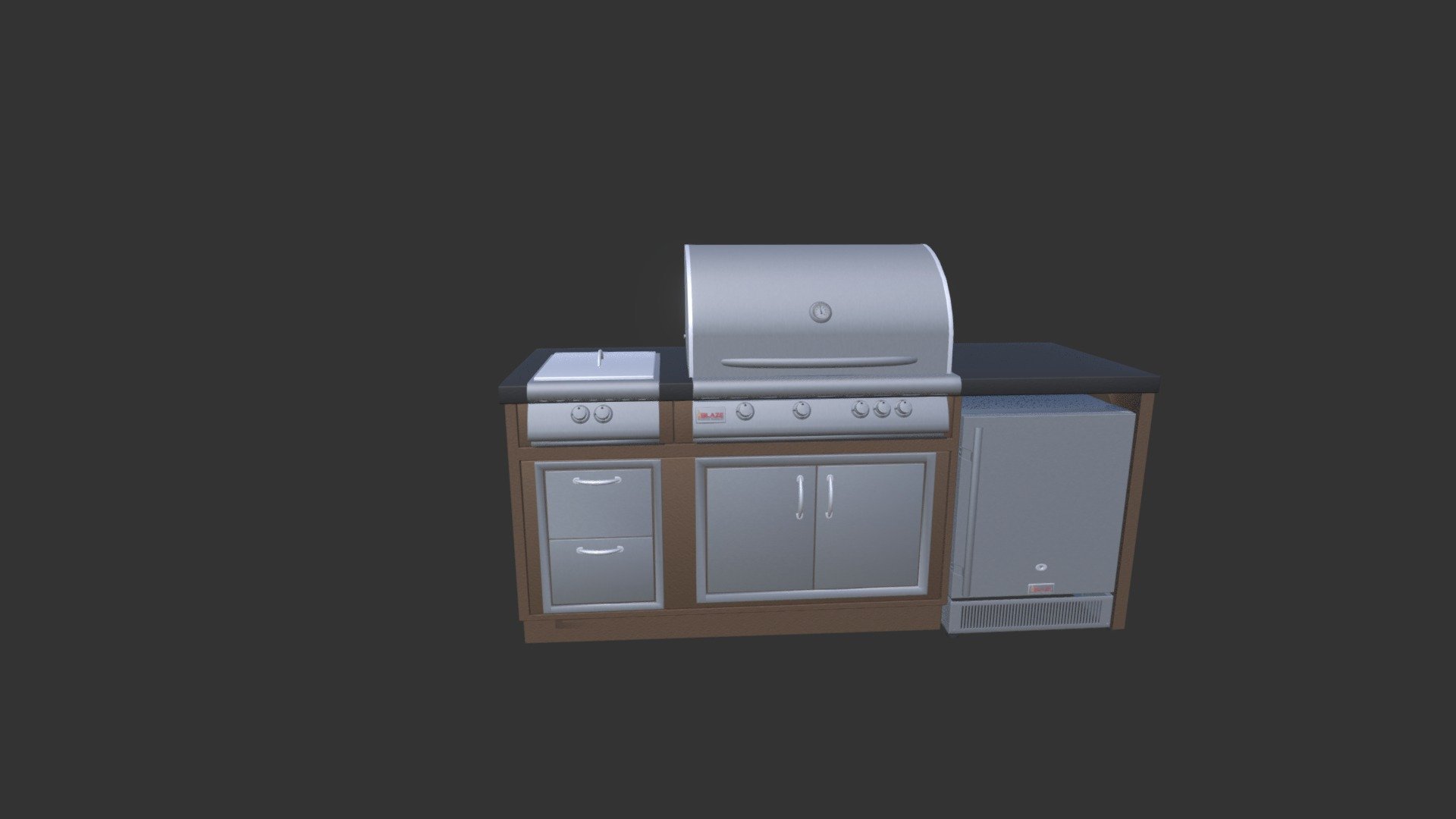 OutDoor Grill - 3D model by terrell3dart (@terrell3dart1) [31201e8 ...