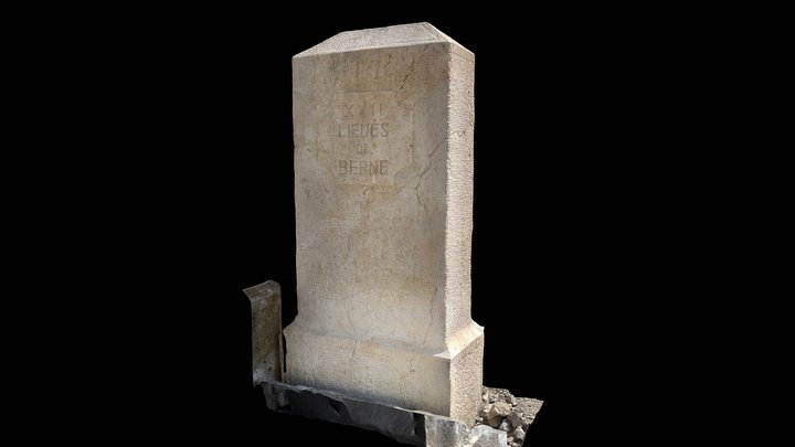 Distanzstein «XXII lieues de Berne» bei Grellin… – Free 3D Model STL
