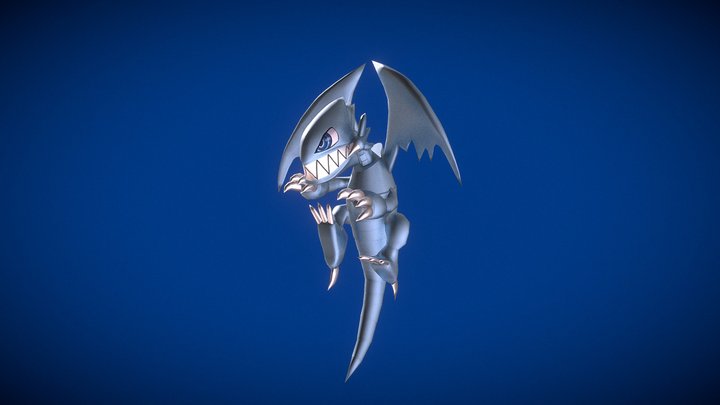 Animated Blue- Eyes Toon Dragon (Yugioh) 3D Model