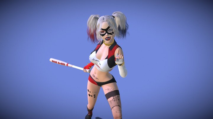 Harley Quinn Dark Charm 3D Model