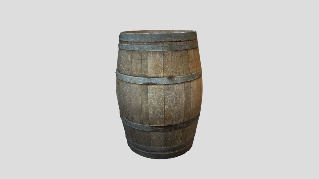 Realistic Wine Barrel