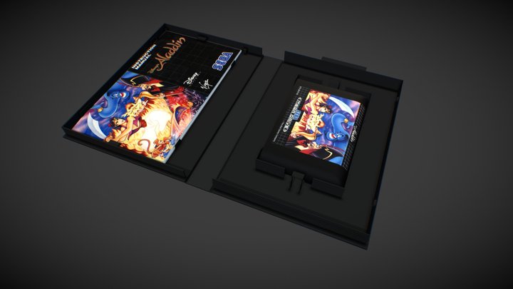 Sega Cartridge Box / Сега Картридж с коробкой 3D Model