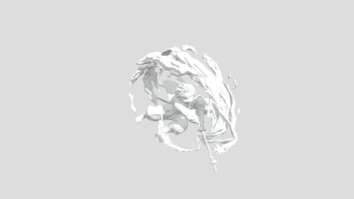 Demon Slayer Fire Dance 3D Model