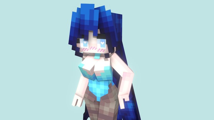 Anime Bunny Girl 3D Model