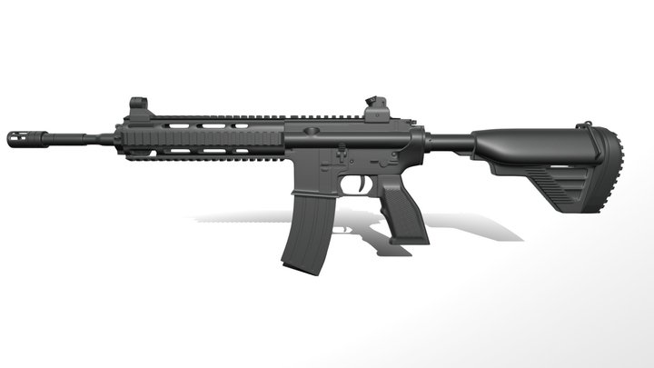 M416 3D Model