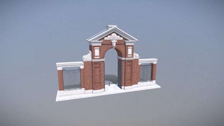 Harvard gate 3D Model