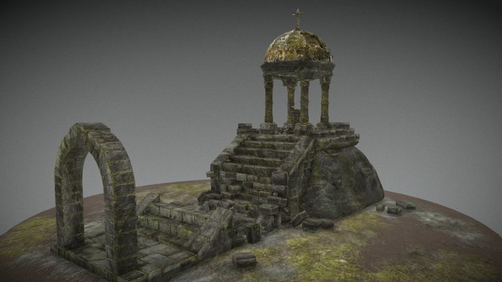 Ruin Diorama 3D Model