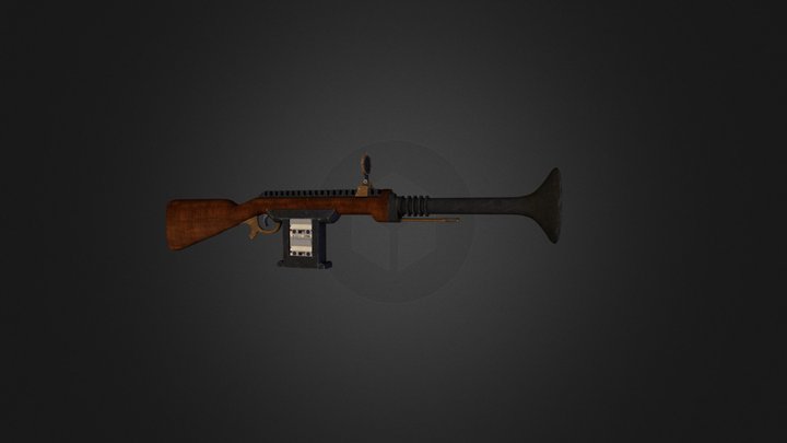 Sound Rifle Concept 3D Model