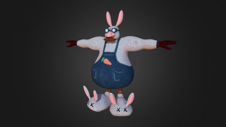 Rabbit Character 3D Model