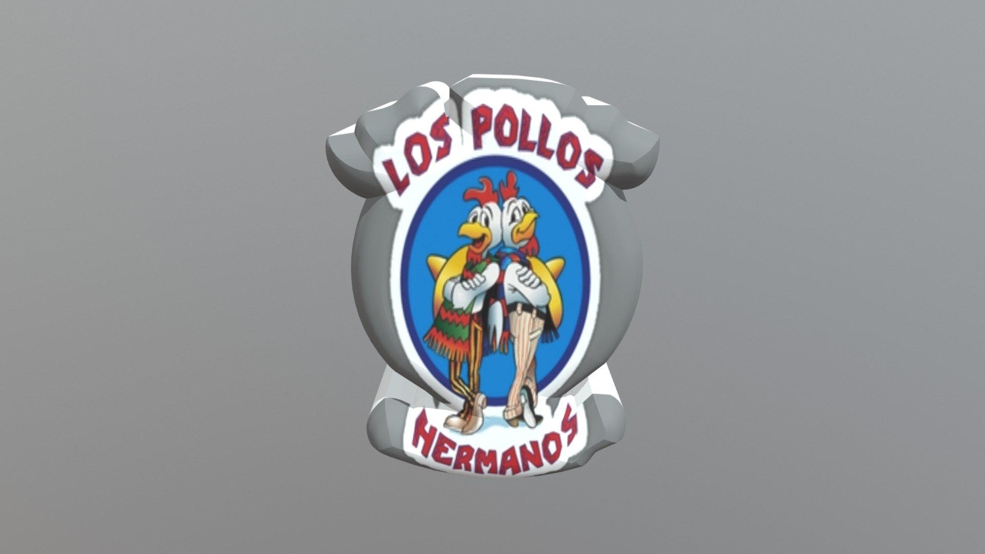 Los pollos hermanos logo 3d