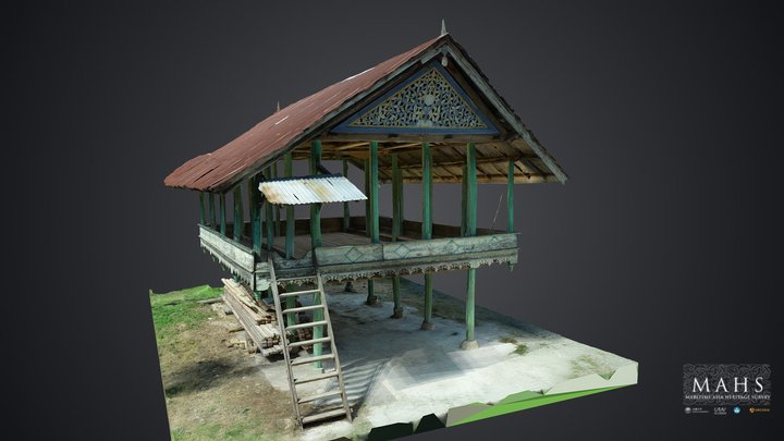 Meunasah (village meeting hall) 3D Model