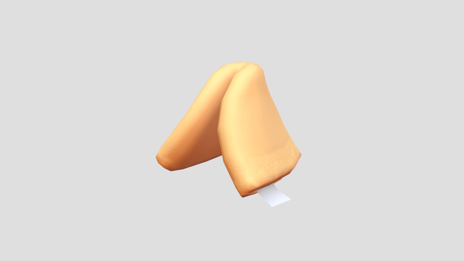 3D model Fortune Cookie - This is a 3D model of the Fortune Cookie. The 3D model is about a close-up of a hand.