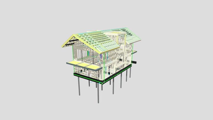 ECOhûs Fryslan Model 3D Model
