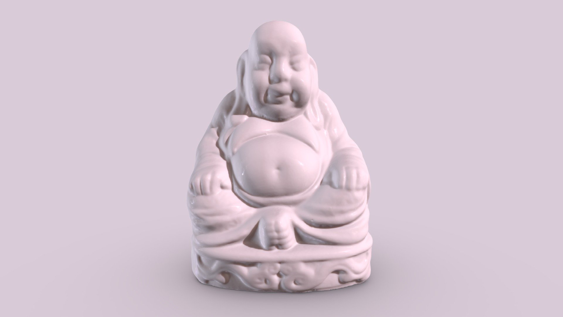 Buddha Monk Statue (High-Poly)