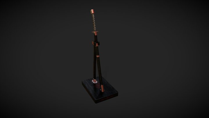 Japonisme_Sword 3D Model