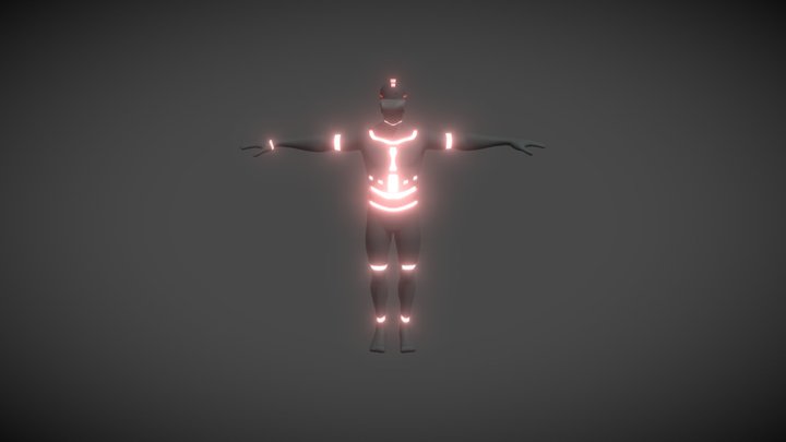 Cyborg 3D Model