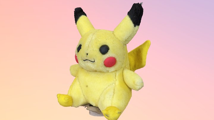 Pikachu Plushie Rescan 3D Model