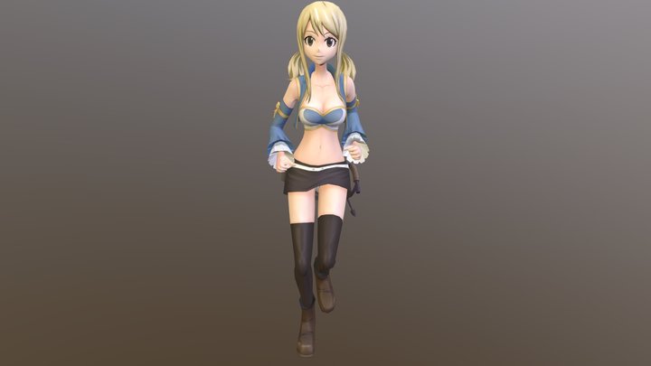 Running Forward Flip 3D Model