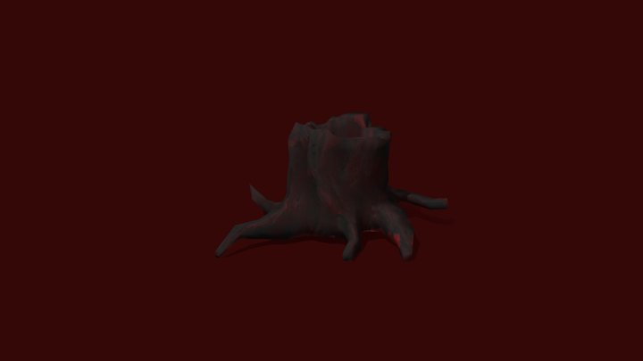 TreeStump Sculpture 3D Model