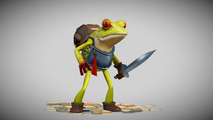 Frog 3D Model